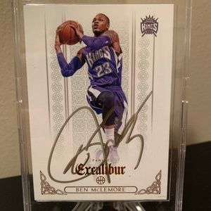 Ben Mclemore autographed Sacramento Kings basketball card